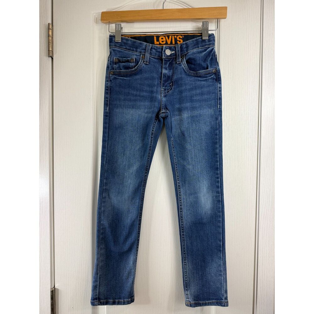 Levi's 510 Boys Jeans Size 8 Regular 24x25 Slim Fit Medium Wash Denim